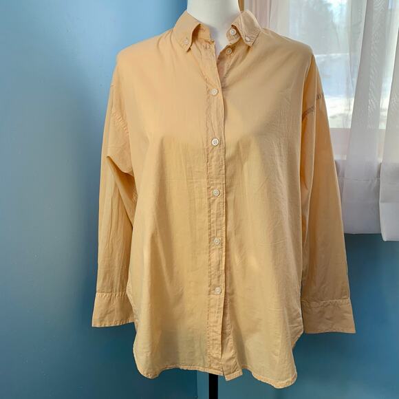 J, Crew Relaxed-fit Garment-dyed Lightweight Cotton Poplin Shirt Size 8 - Picture 2 of 8